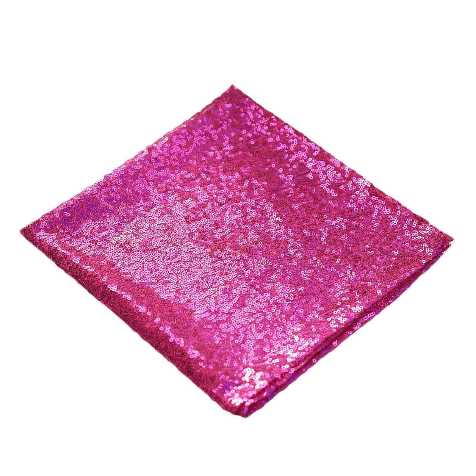 10 pcs 20" SEQUINED NAPKINS Wedding Birthday Dinner Party Table Top Decoratons - Picture 24 of 81