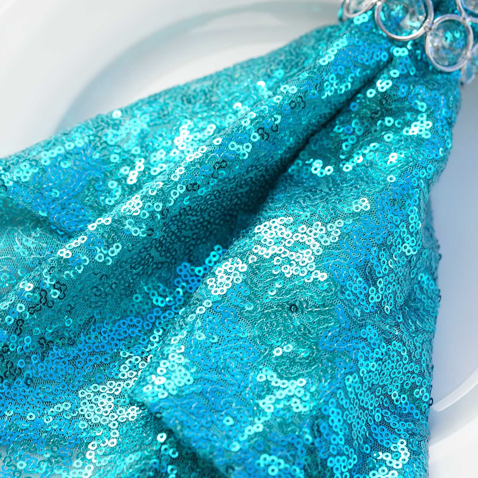 10 pcs 20" SEQUINED NAPKINS Wedding Birthday Dinner Party Table Top Decoratons - Picture 77 of 81