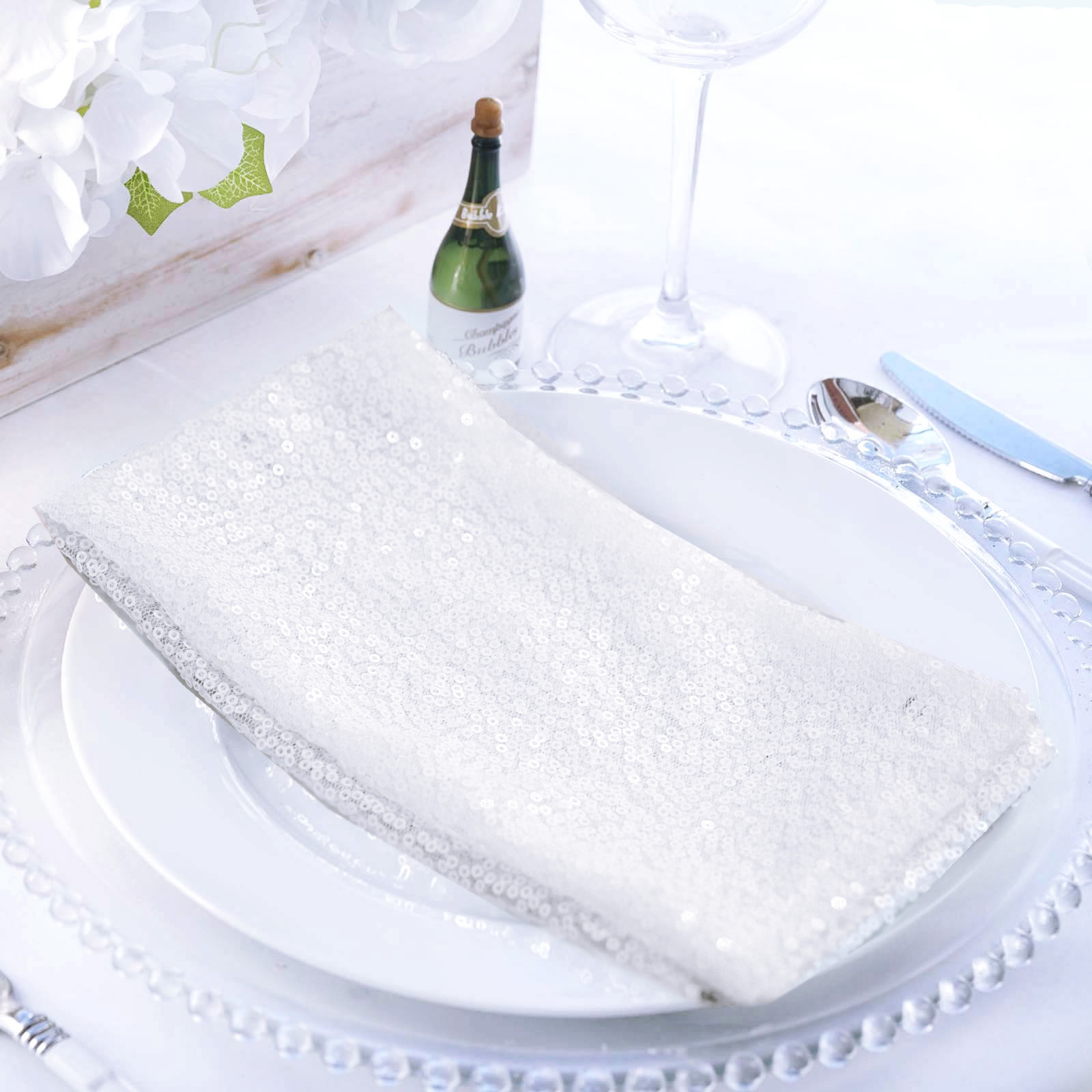 10 pcs 20" SEQUINED NAPKINS Wedding Birthday Dinner Party Table Top Decoratons - Picture 80 of 81
