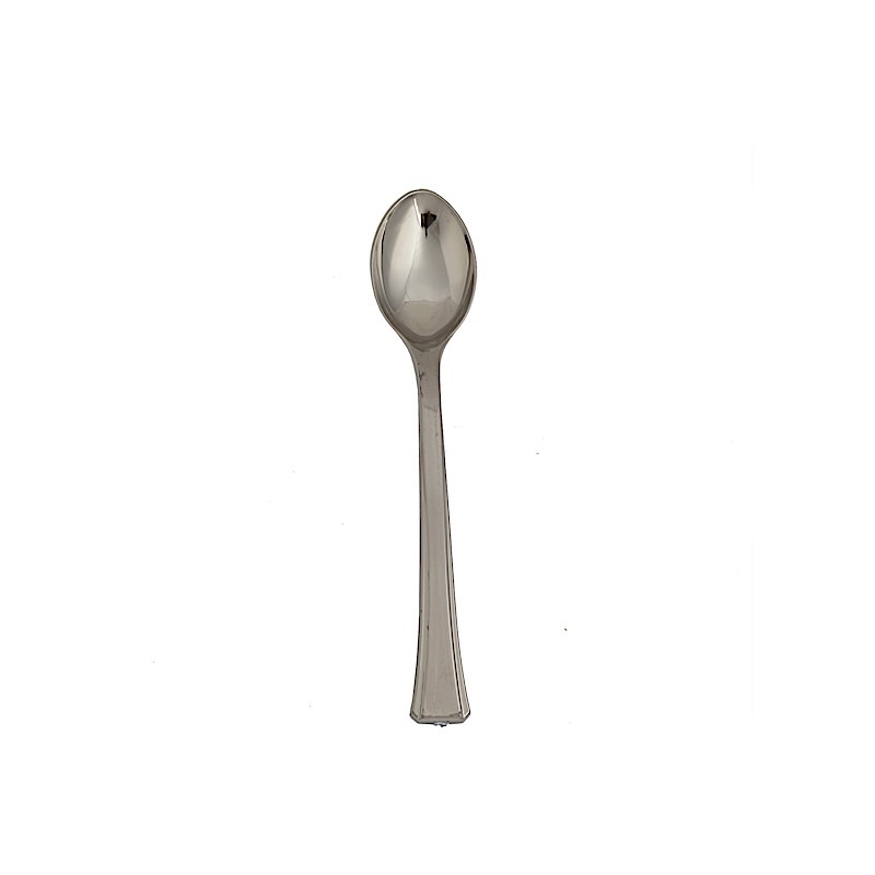 5" PLASTIC DESSERT COFFEE SPOONS Party Wedding Disposable SILVERWARE WHOLESALE