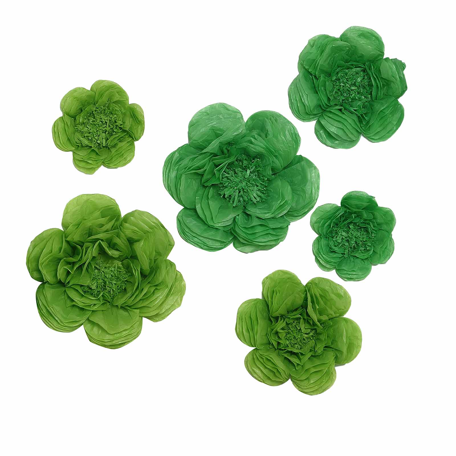 24 pcs 7″ 9″ 11″ wide Peonies Paper Tissue Flowers Wall Backdrop Decorations