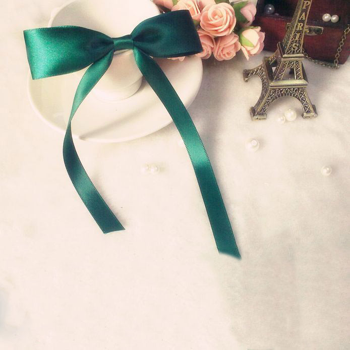 7/8" x 100 yards Single Side Satin Ribbon Wedding Favors Crafts Decorations - Picture 12 of 29