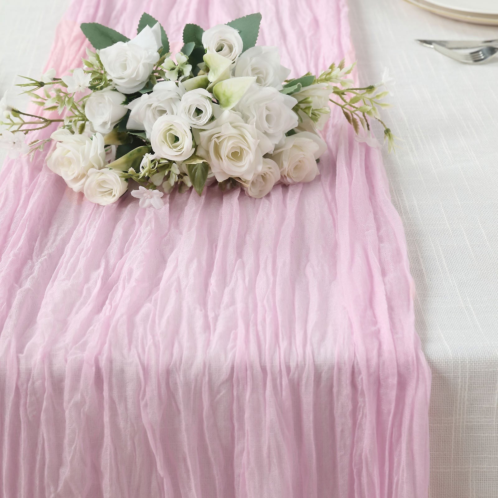 10 ft Cheesecloth Extra Long Table Runner Cotton Wedding Party Event Decorations - Picture 180 of 249