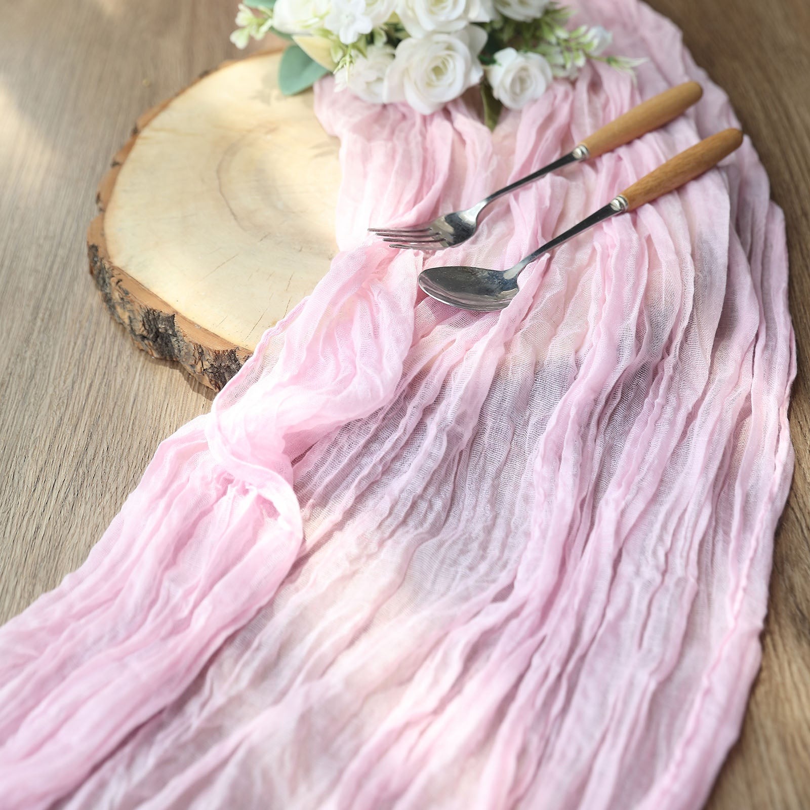 10 ft Cheesecloth Extra Long Table Runner Cotton Wedding Party Event Decorations - Picture 185 of 249