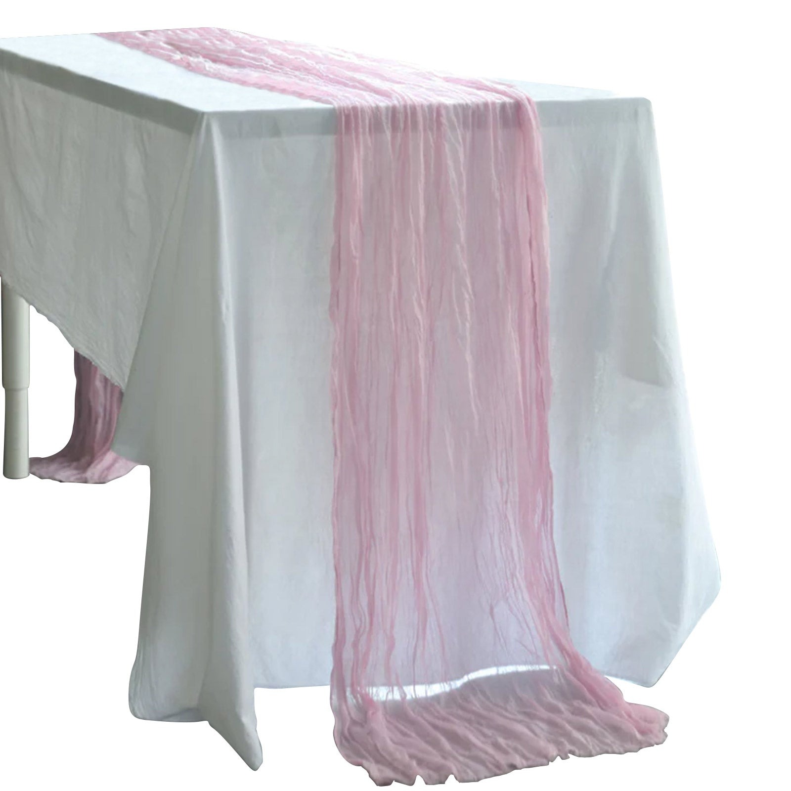 10 ft Cheesecloth Extra Long Table Runner Cotton Wedding Party Event Decorations - Picture 178 of 249