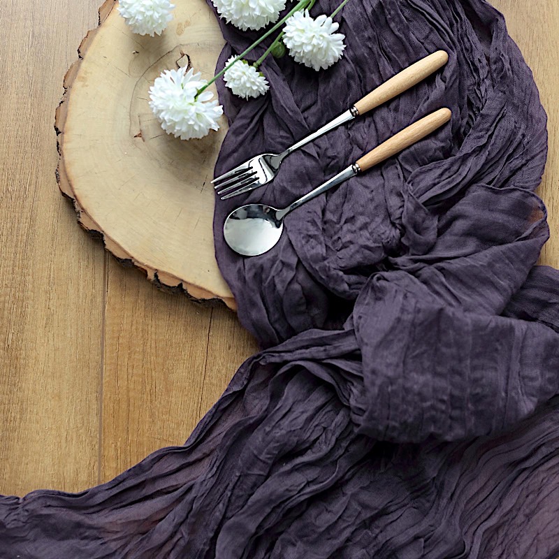 10 ft Cheesecloth Extra Long Table Runner Cotton Wedding Party Event Decorations - Picture 189 of 249