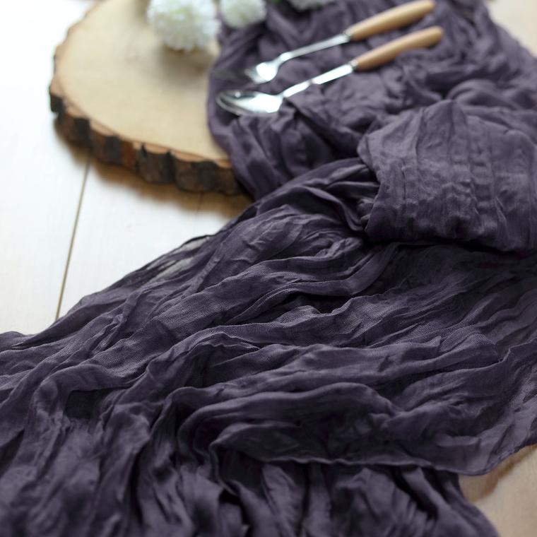 10 ft Cheesecloth Extra Long Table Runner Cotton Wedding Party Event Decorations - Picture 192 of 249