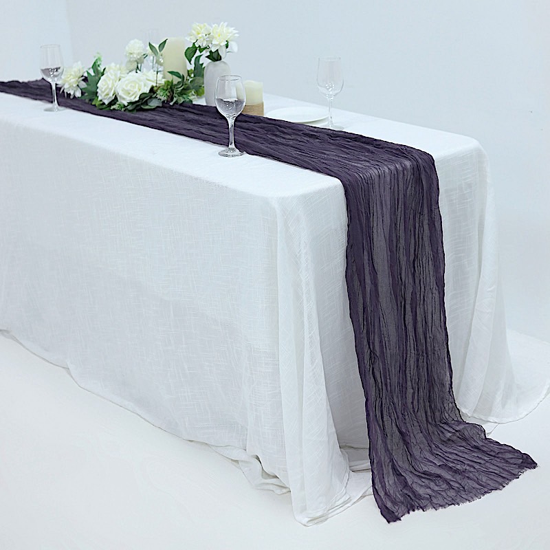 10 ft Cheesecloth Extra Long Table Runner Cotton Wedding Party Event Decorations - Picture 187 of 249