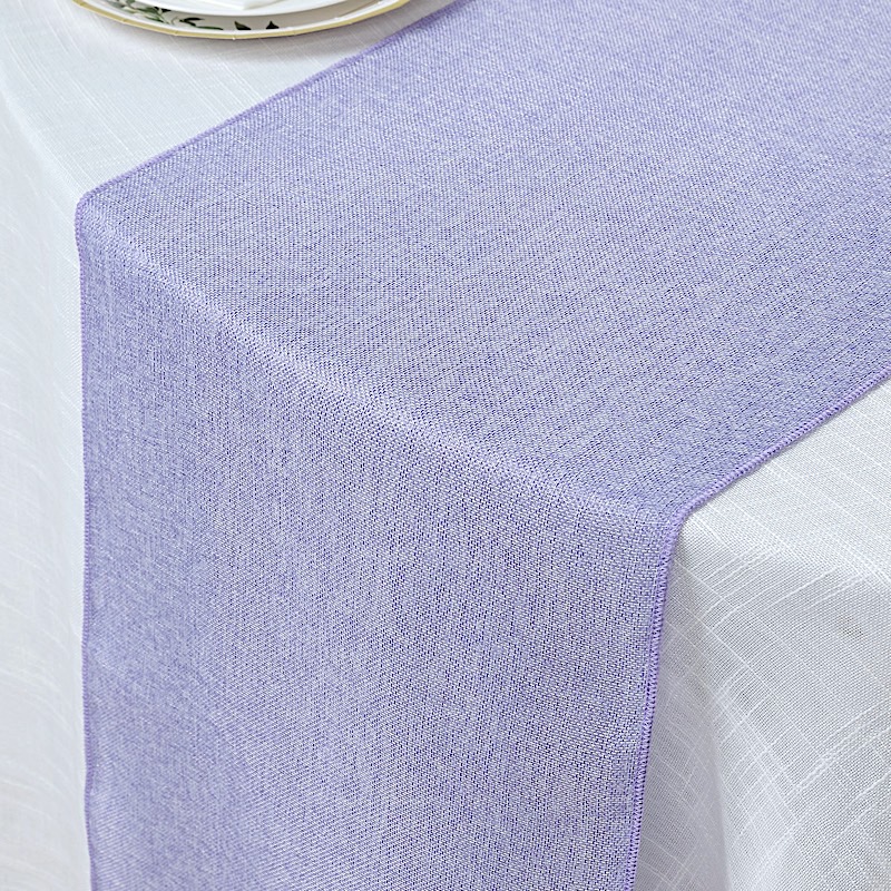 14x108" Faux Burlap Linen Polyester TABLE RUNNER Wedding Party Event Decorations - Picture 32 of 63
