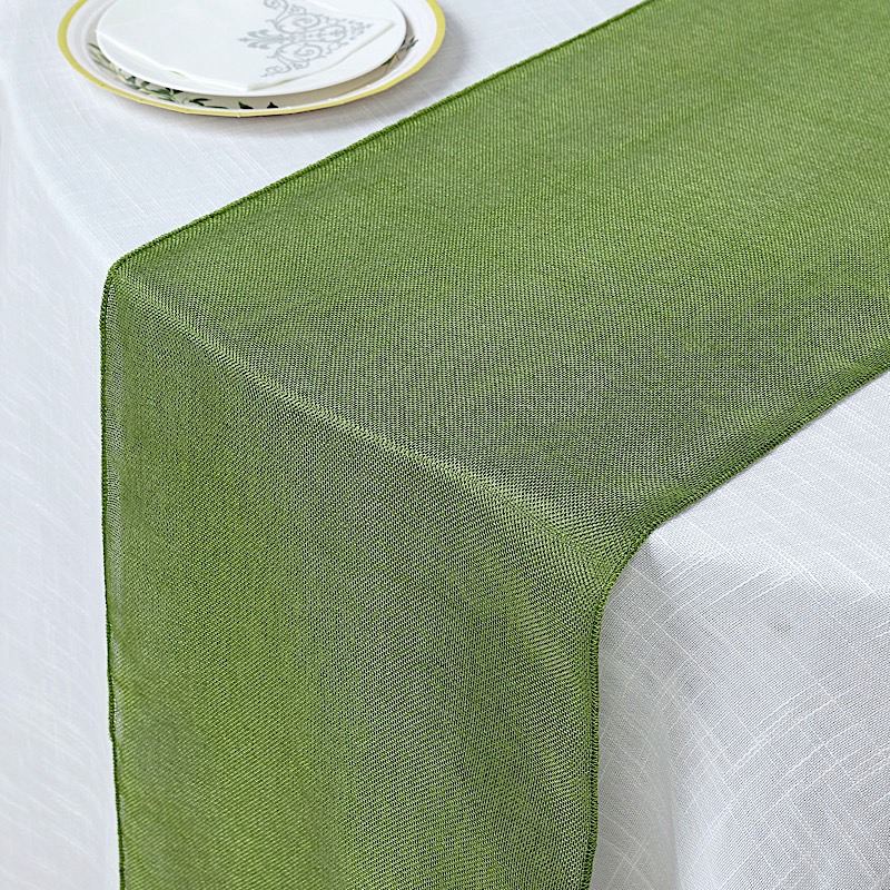 14x108" Faux Burlap Linen Polyester TABLE RUNNER Wedding Party Event Decorations - Picture 39 of 63