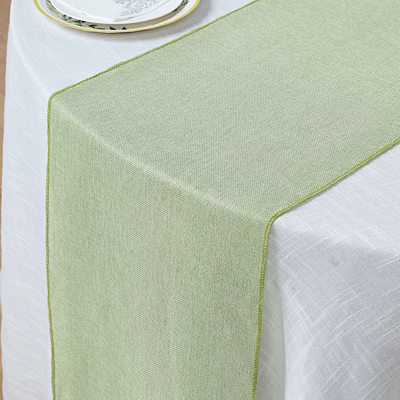 14x108" Faux Burlap Linen Polyester TABLE RUNNER Wedding Party Event Decorations - Picture 62 of 63