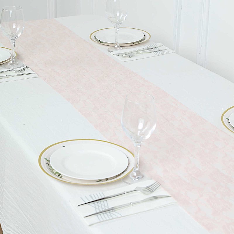 12x108 in Rosa Floral Encaje MESA CORREDOR Fiesta Eventos Decoración del Hogar Suministros - Imagen 7 de 59