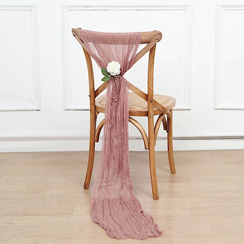 5 Gauze Cheesecloth Cotton CHAIR SASHES Party Events Home Decorations Supplies