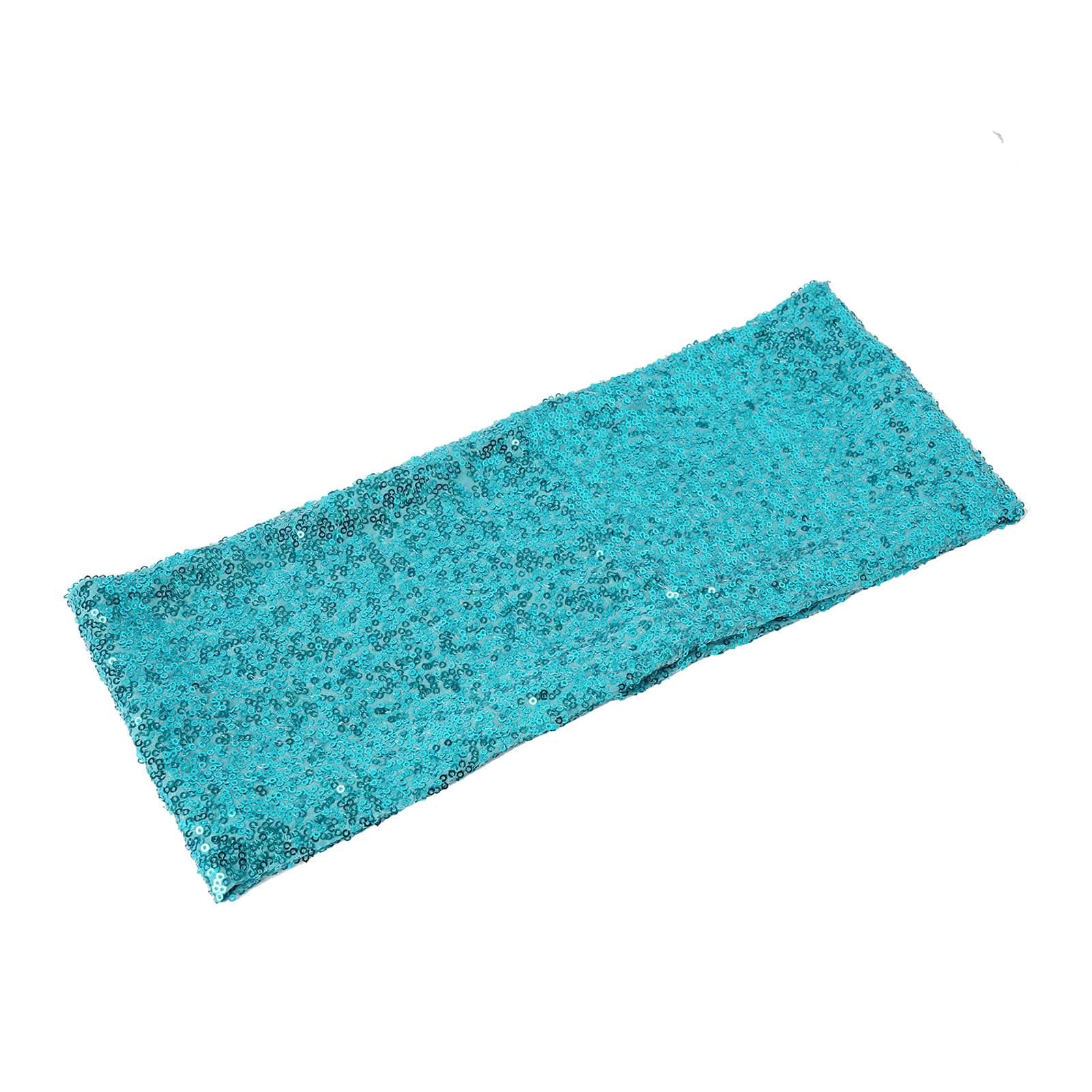 SPANDEX Sequined Chair Sashes for Wedding Party Decorations Wholesale Supplies - Picture 137 of 137