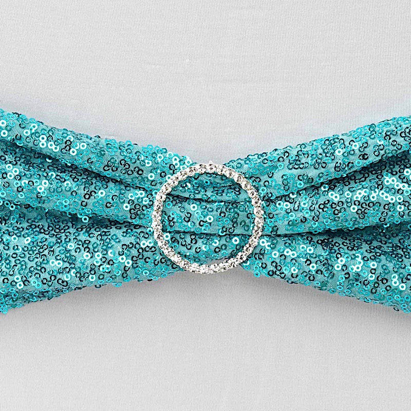 SPANDEX Sequined Chair Sashes for Wedding Party Decorations Wholesale Supplies - Picture 132 of 137