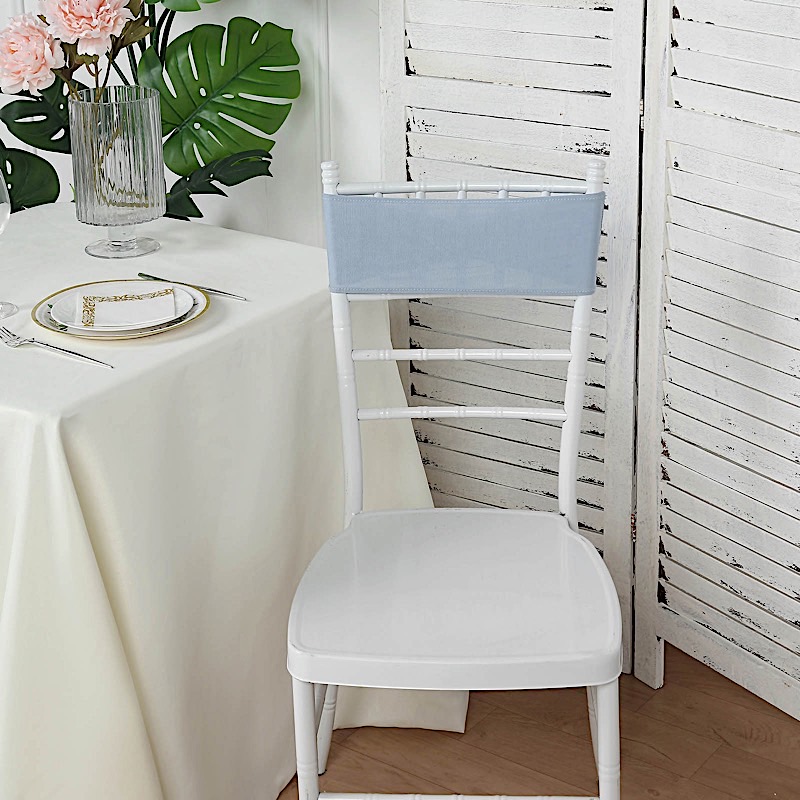 20 Spandex CHAIR SASHES with Silver Round Buckles Wedding Party Decorations SALE - Picture 44 of 188
