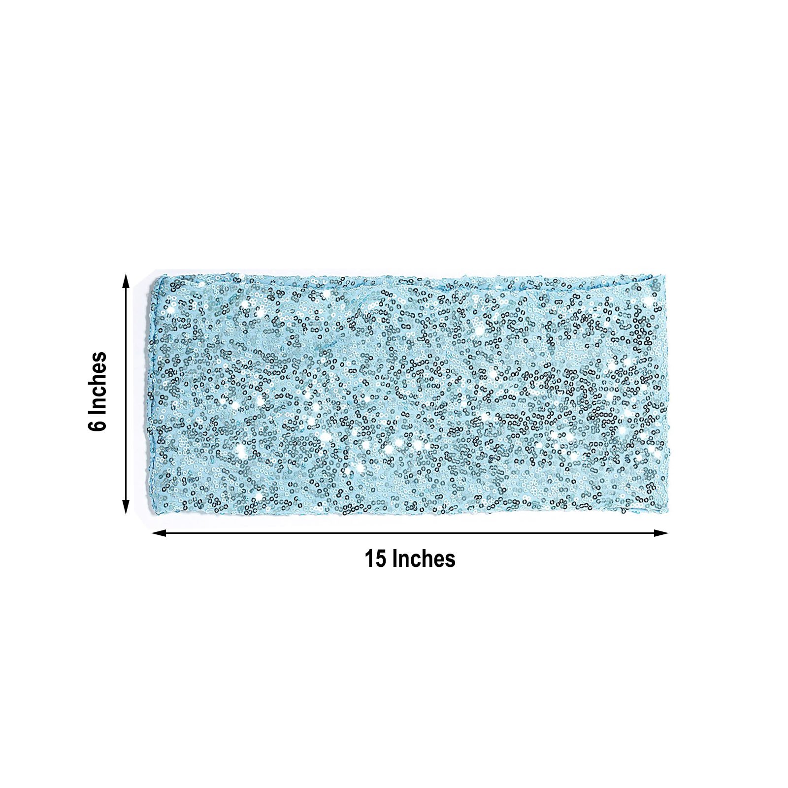 SPANDEX Sequined Chair Sashes for Wedding Party Decorations Wholesale Supplies - Picture 120 of 137