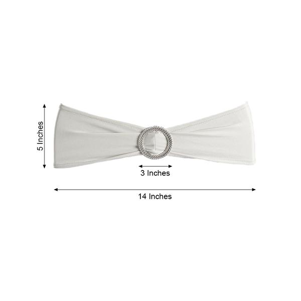 20 Spandex CHAIR SASHES with Silver Round Buckles Wedding Party Decorations SALE - Picture 157 of 188