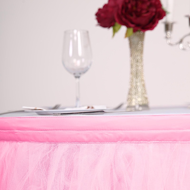 21 feet x 29" Multi Layers Tulle TABLE SKIRT Party Wedding Booth Decorations - Picture 30 of 42