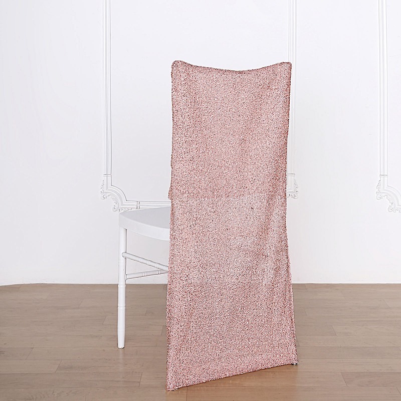 Metallic Spandex CHAIR SLIPCOVER Party Events Reception Decorations Supplies