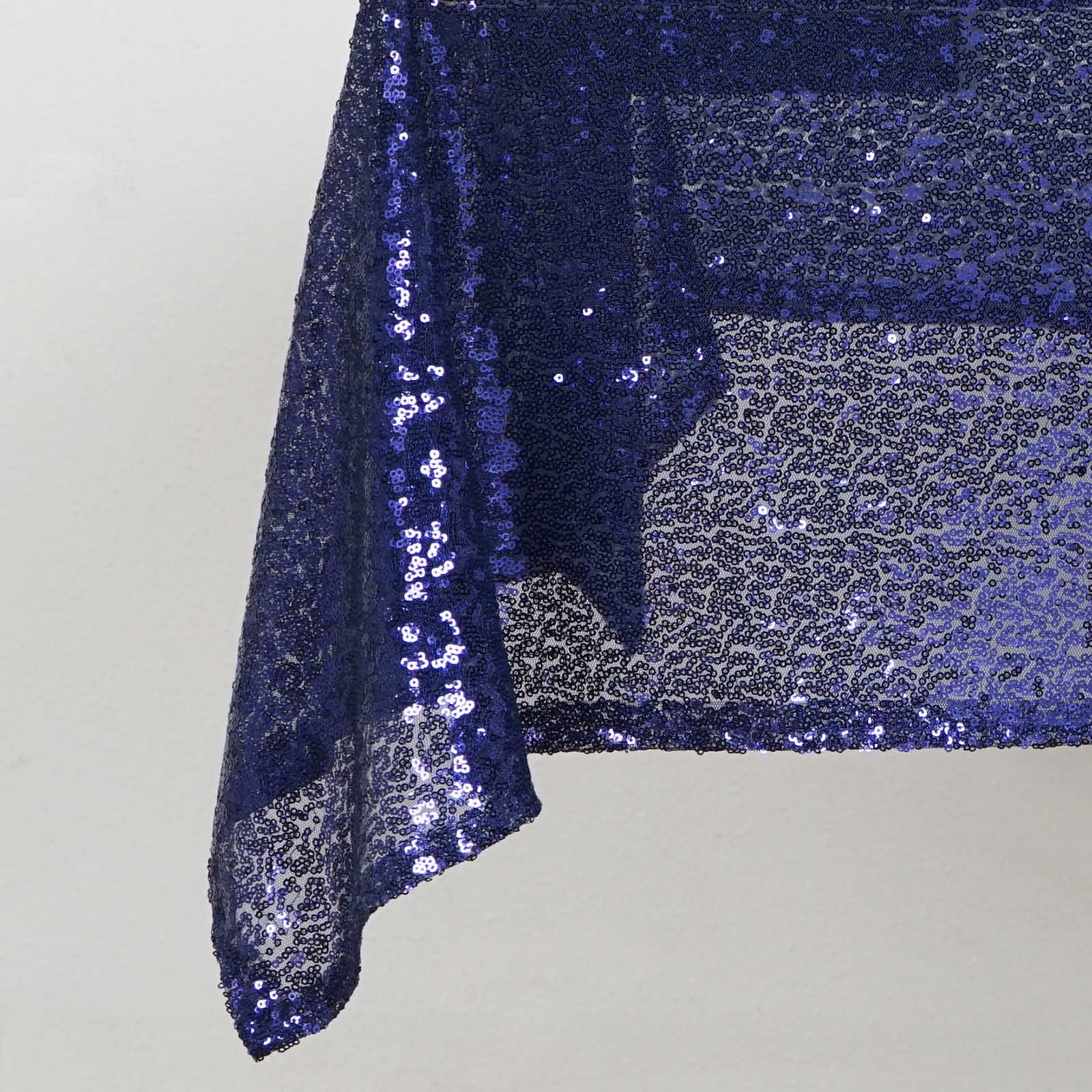 Sequined 54x54" SQUARE TABLECLOTH Designer Wedding Party Event Catering Linen - Picture 13 of 19