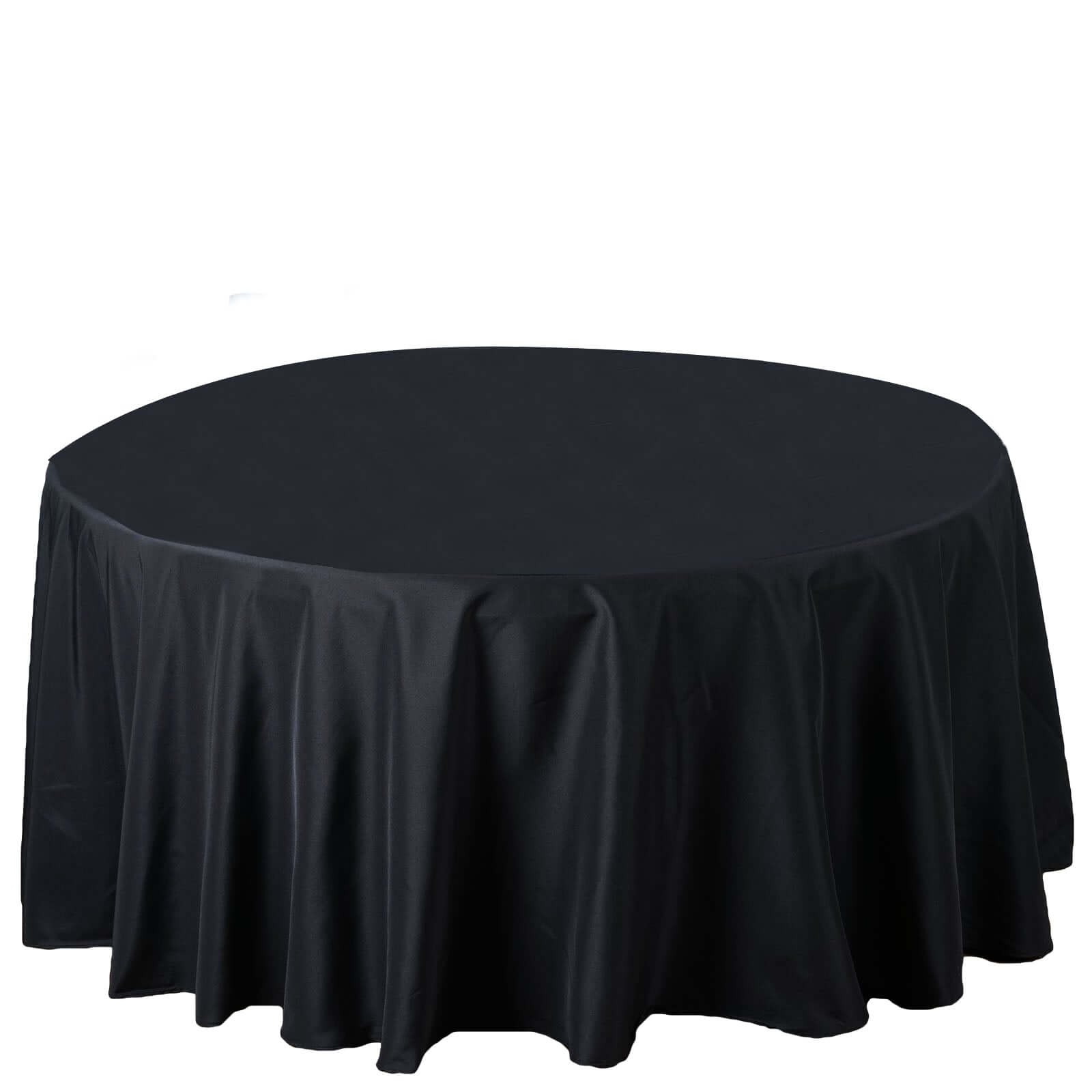 Round 120" Premium High Quality Polyester Tablecloth Wedding Party Table Linens - Picture 12 of 163