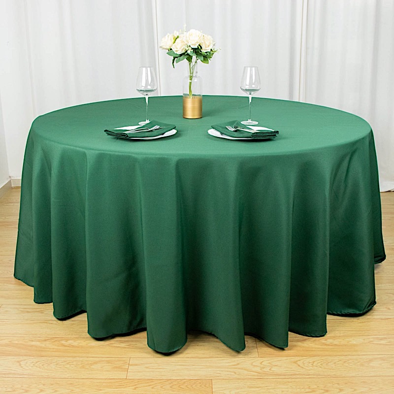 Round 120" Premium High Quality Polyester Tablecloth Wedding Party Table Linens - Picture 68 of 163