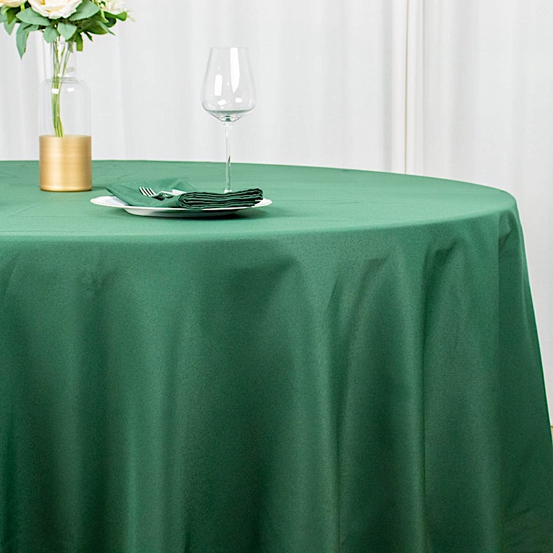 Round 120" Premium High Quality Polyester Tablecloth Wedding Party Table Linens - Picture 70 of 163