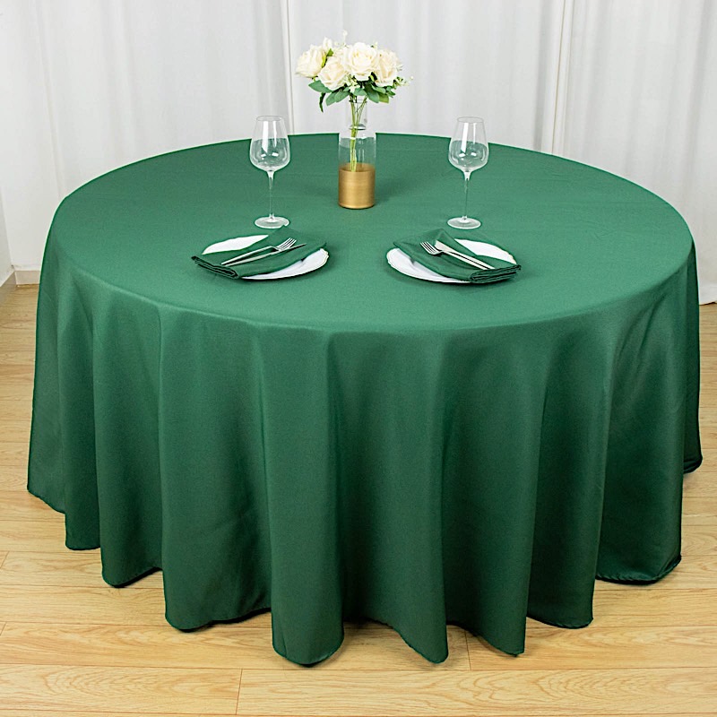 Round 120" Premium High Quality Polyester Tablecloth Wedding Party Table Linens - Picture 71 of 163