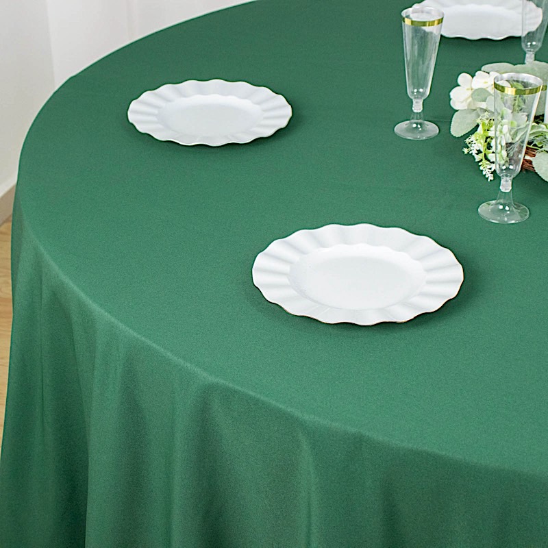 Round 120" Premium High Quality Polyester Tablecloth Wedding Party Table Linens - Picture 73 of 163
