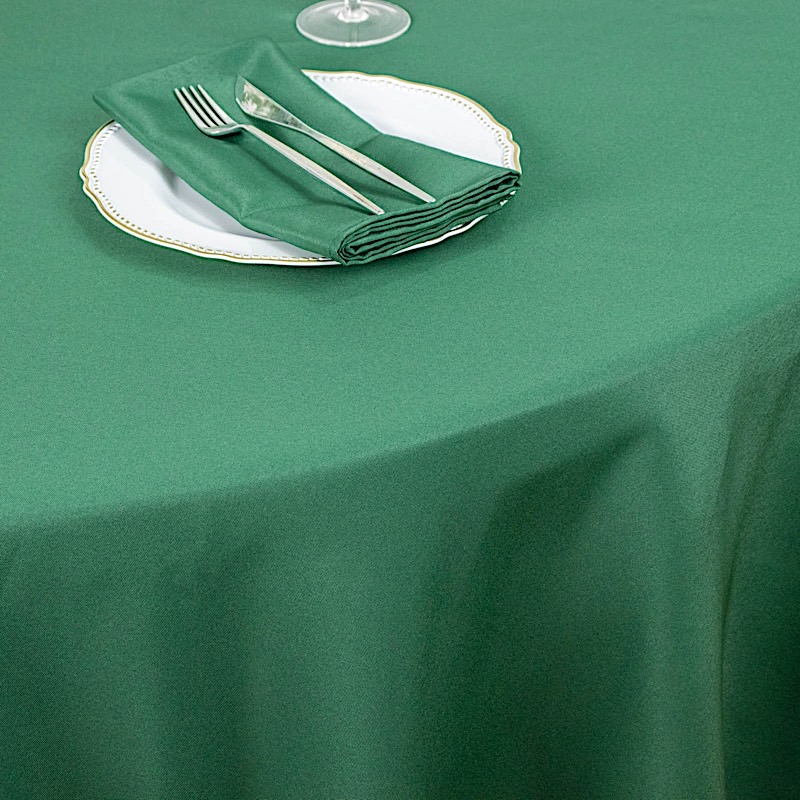 Round 120" Premium High Quality Polyester Tablecloth Wedding Party Table Linens - Picture 74 of 163