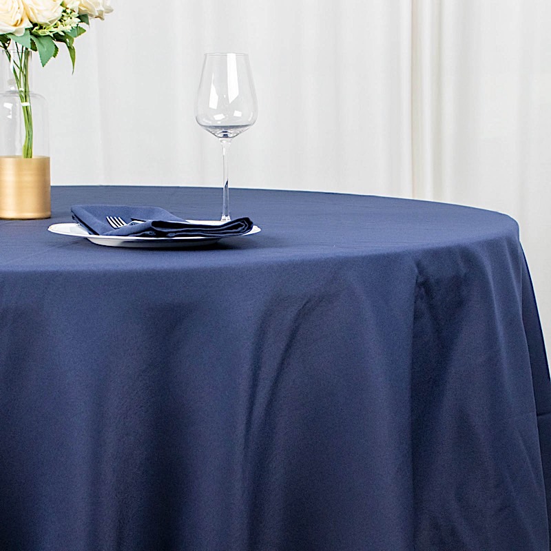 Round 120" Premium High Quality Polyester Tablecloth Wedding Party Table Linens - Picture 91 of 163