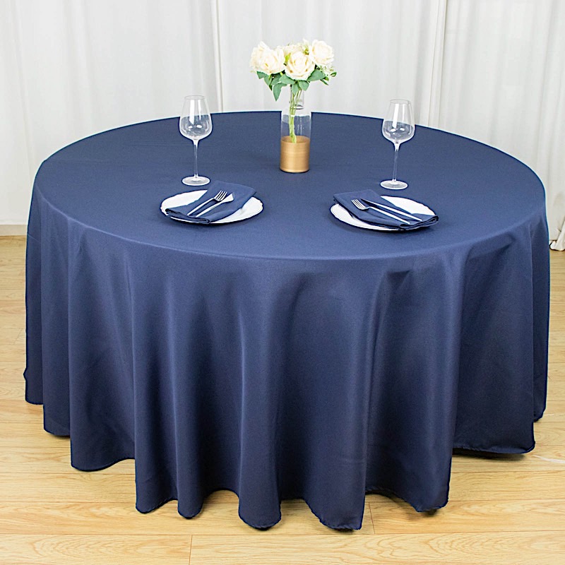 Round 120" Premium High Quality Polyester Tablecloth Wedding Party Table Linens - Picture 92 of 163