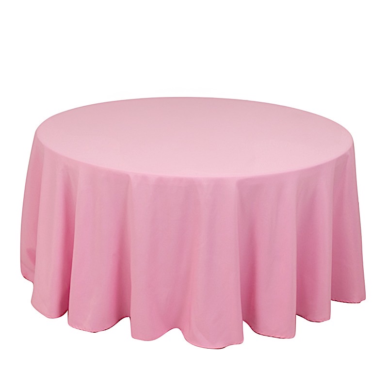 Round 120" Premium High Quality Polyester Tablecloth Wedding Party Table Linens - Picture 103 of 163