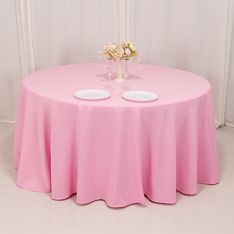 Round 120" Premium High Quality Polyester Tablecloth Wedding Party Table Linens - Picture 106 of 163