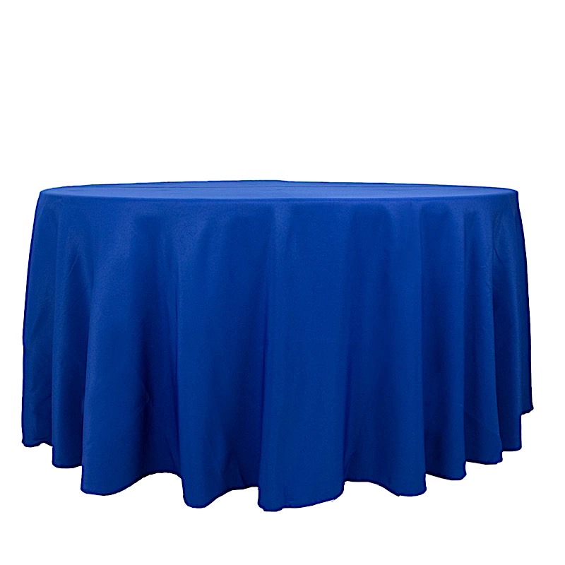 Round 120" Premium High Quality Polyester Tablecloth Wedding Party Table Linens - Picture 127 of 163