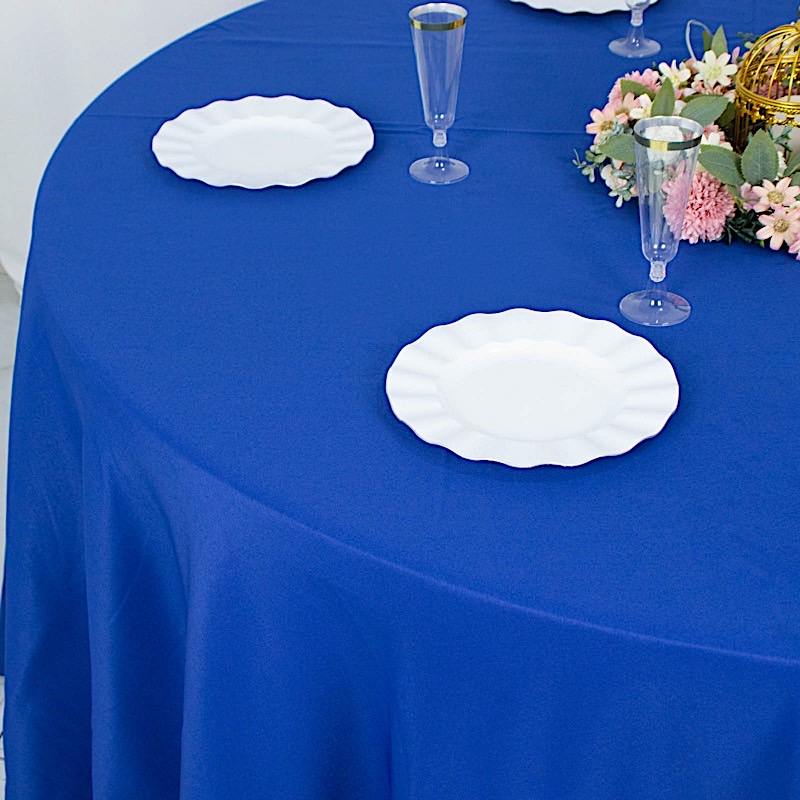 Round 120" Premium High Quality Polyester Tablecloth Wedding Party Table Linens - Picture 132 of 163