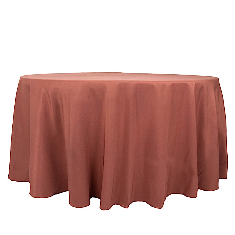 Round 120" Premium High Quality Polyester Tablecloth Wedding Party Table Linens - Picture 150 of 163