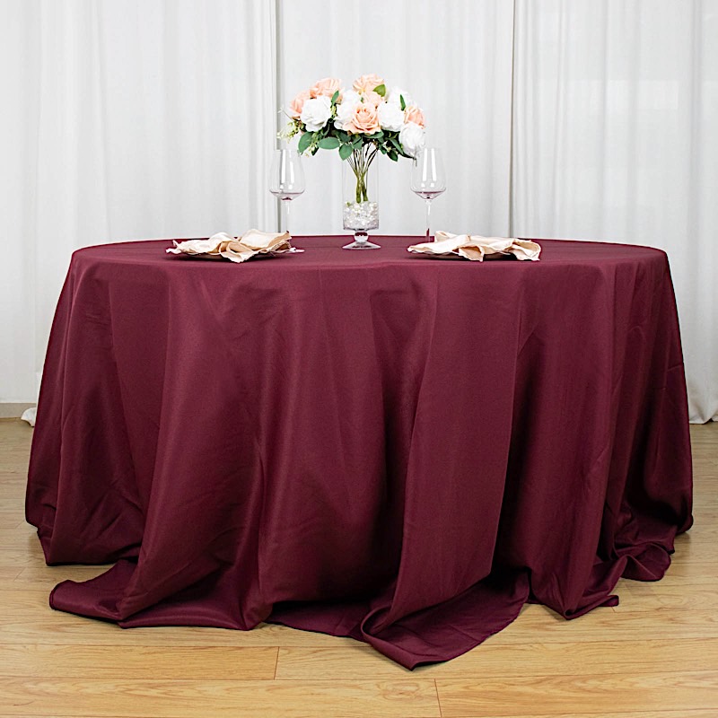 6 pcs 132" Round Premium Polyester Tablecloths Wedding Party Table Linens SALE - Picture 27 of 100