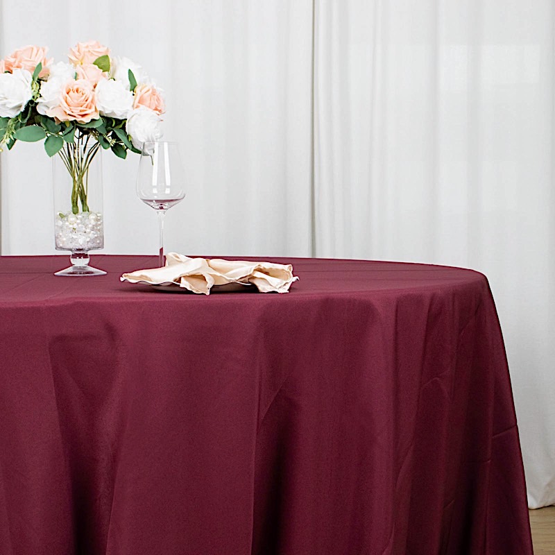 6 pcs 132" Round Premium Polyester Tablecloths Wedding Party Table Linens SALE - Picture 29 of 100