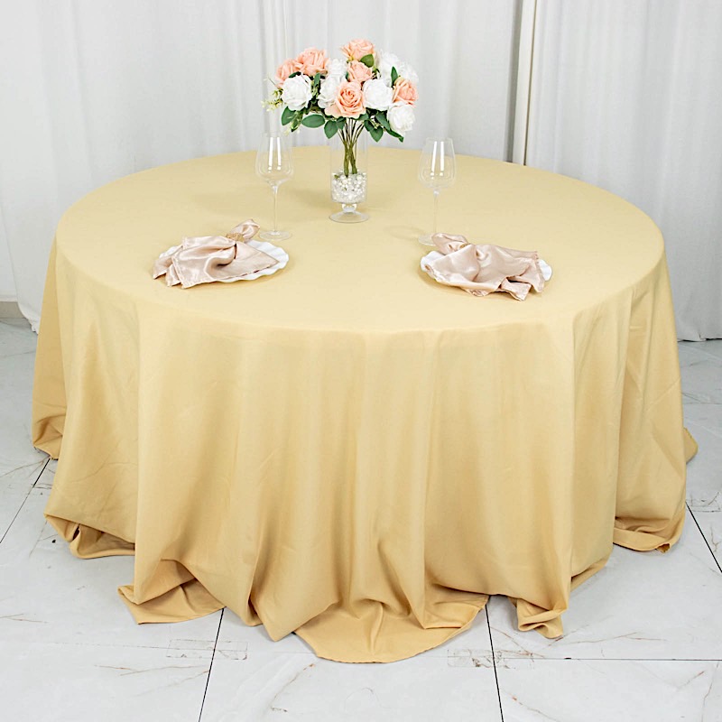 6 pcs 132" Round Premium Polyester Tablecloths Wedding Party Table Linens SALE - Picture 38 of 100