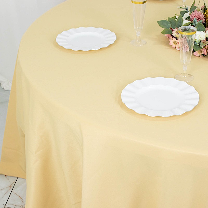 6 pcs 132" Round Premium Polyester Tablecloths Wedding Party Table Linens SALE - Picture 39 of 100