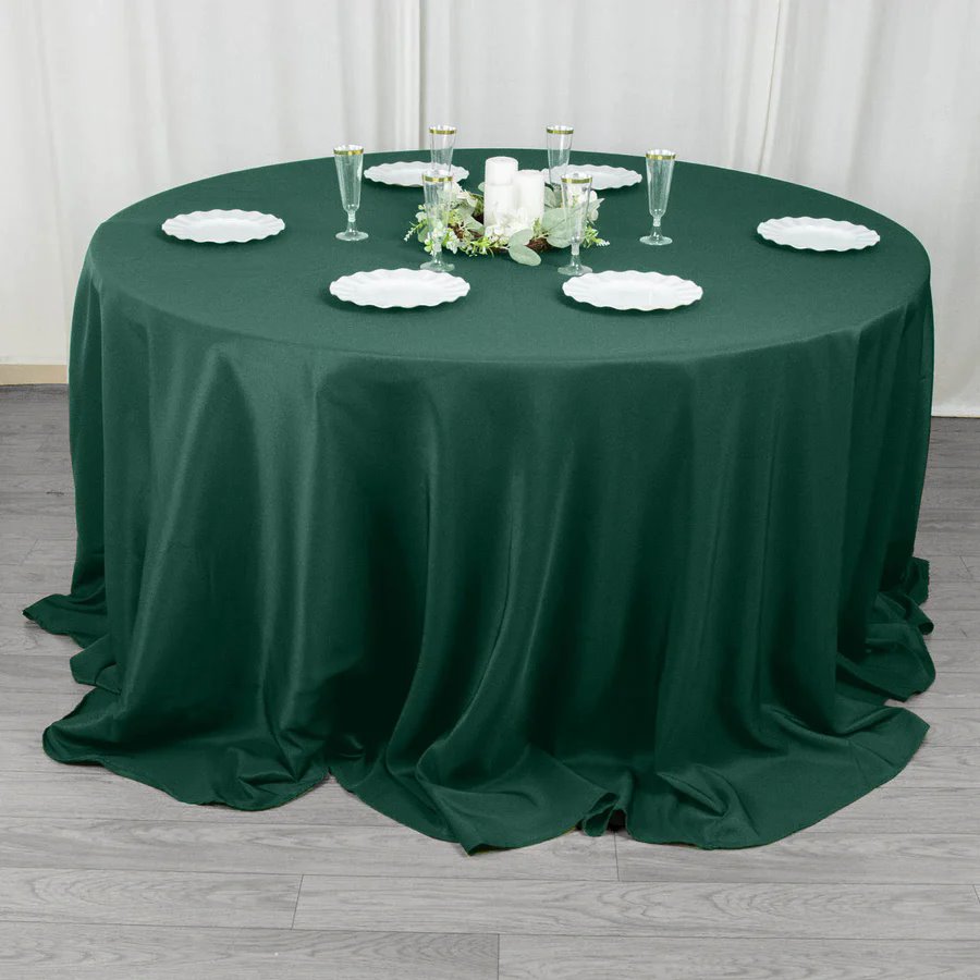 6 pcs 132" Round Premium Polyester Tablecloths Wedding Party Table Linens SALE - Picture 52 of 100