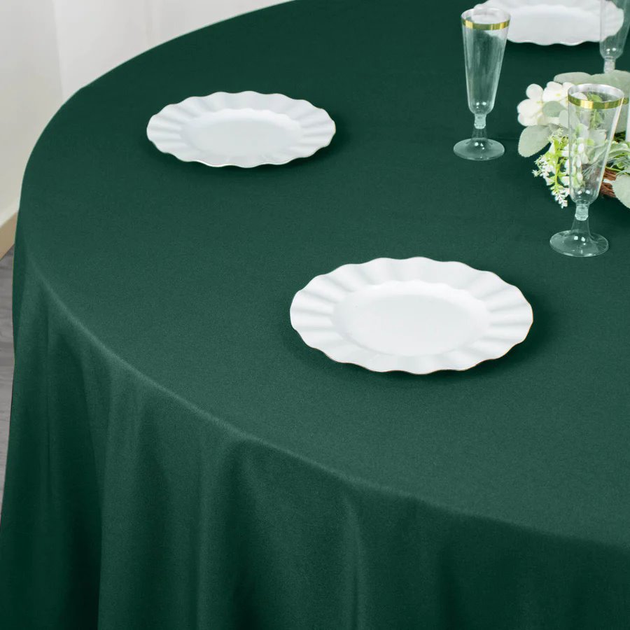 6 pcs 132" Round Premium Polyester Tablecloths Wedding Party Table Linens SALE - Picture 55 of 100