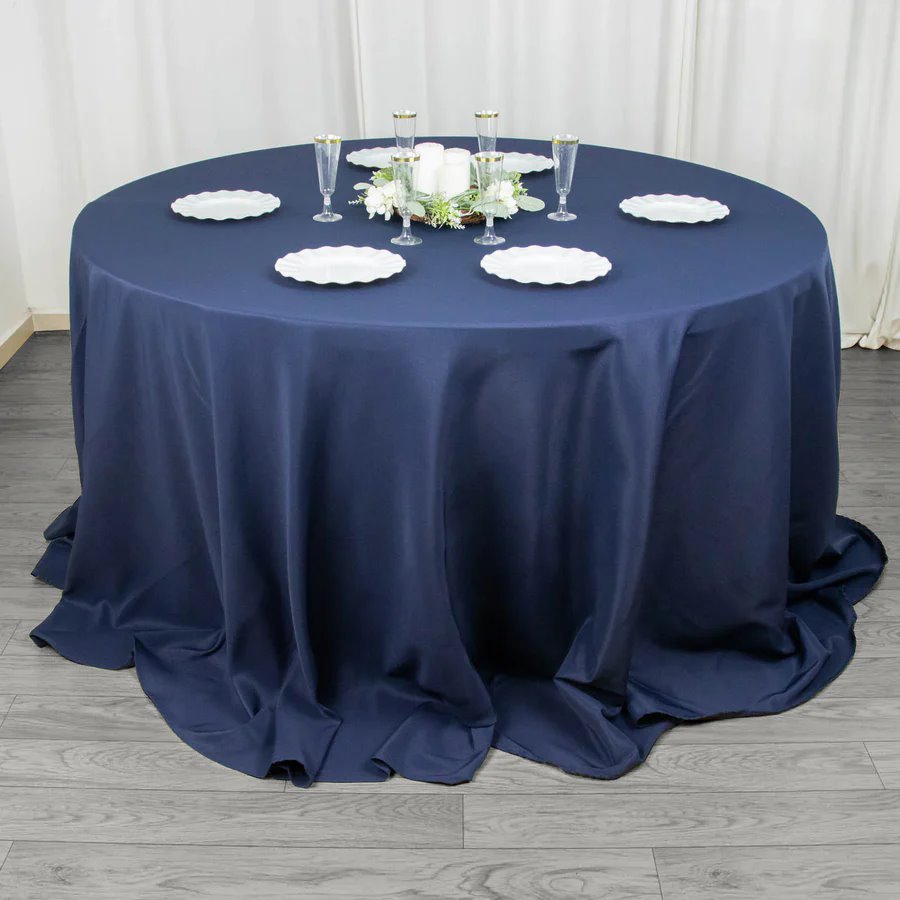 6 pcs 132" Round Premium Polyester Tablecloths Wedding Party Table Linens SALE - Picture 65 of 100