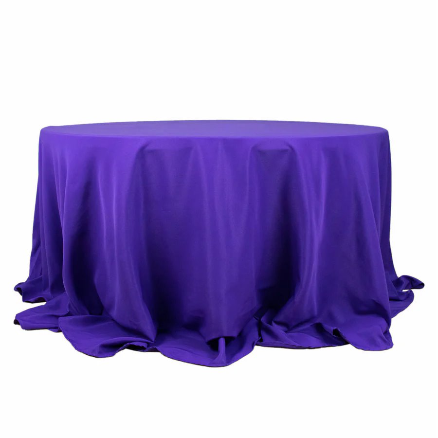 6 pcs 132" Round Premium Polyester Tablecloths Wedding Party Table Linens SALE - Picture 71 of 100