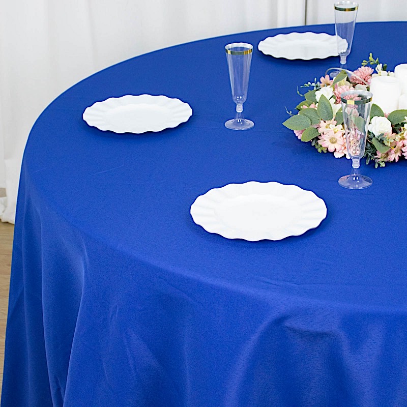 6 pcs 132" Round Premium Polyester Tablecloths Wedding Party Table Linens SALE - Picture 84 of 100