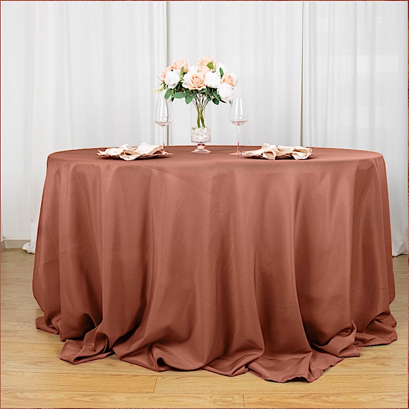 6 pcs 132" Round Premium Polyester Tablecloths Wedding Party Table Linens SALE - Picture 88 of 100