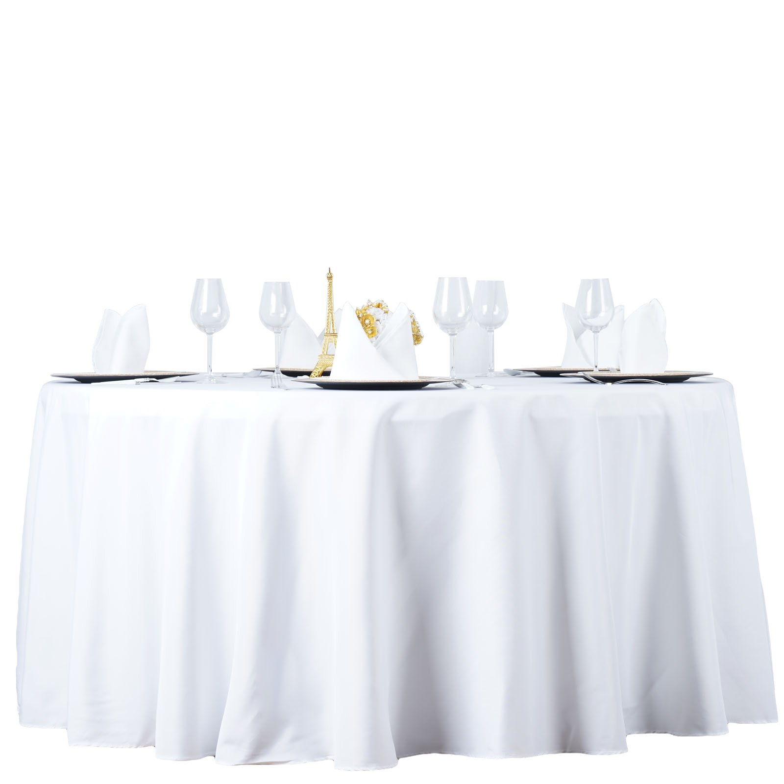 6 pcs 132" Round Premium Polyester Tablecloths Wedding Party Table Linens SALE - Picture 98 of 100