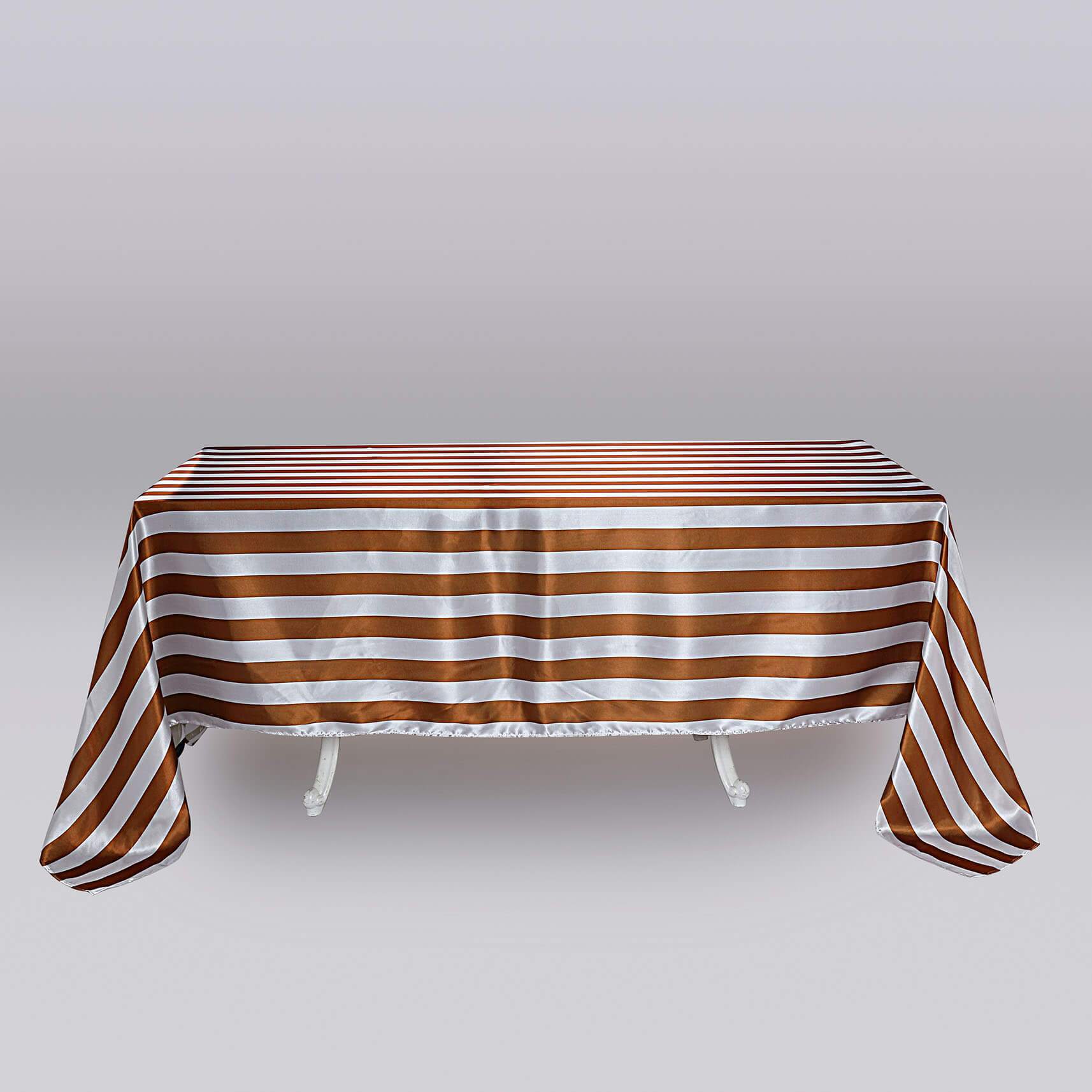 90" x 156" Satin Stripes Rectangular Tablecloth Wedding Party Decorations SALE - Picture 16 of 21
